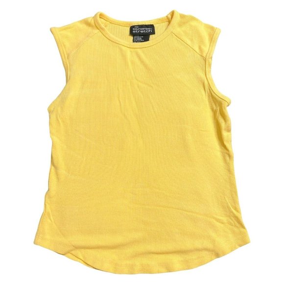 No Boundaries‎ Womens Juniors Sleeveless Tshirt Size Juniors Medium Yellow Tee - Picture 1 of 7